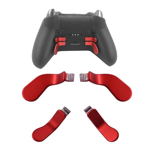 Paddles para Xbox Elite 2 de metal con palancas traseras intercambiables color rojo