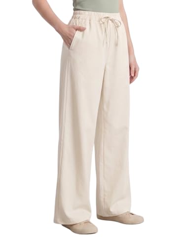 Image of Vogaan Women's High-Waist Korean Trousers with Wide Baggy Fit | Trendy GenZ Streetwear Pants | Trousers | Women Trousers