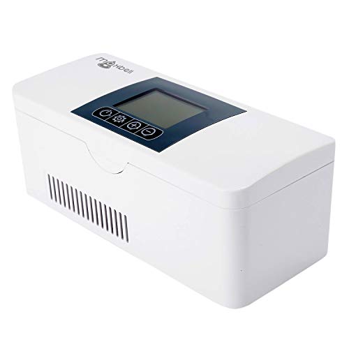Image of Maxbell Portable Mini Medicine 0 to 8 Degree Freezer Insulin Cooling Travel Car Refrigerator for Diabetic Patient 9 Hours Standby (White)
