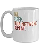 Noia Network Crypto, Eat Sleep Noia Network Repeat Mug 15oz, white