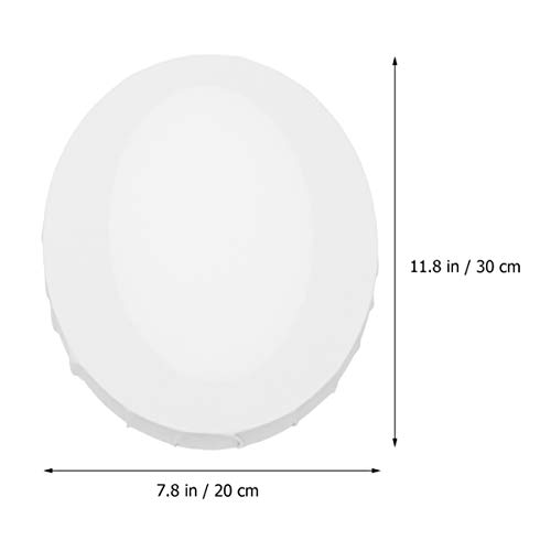 Art Canvas Board 2Pcs Canvas Board White Blank Canvas Panel Boards Cotton Artist Canvas Boards For Painting Drawing Oil Acrylic Paint(Oval 20X30Cm) Acrylic Primed Canvas #TOP1