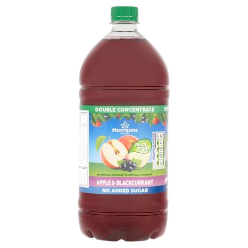 Morrisons Double Concentrate Apple and Blackcurrant Squash, 1.5L