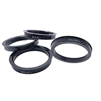 HAFRILY 4X 66.6mm Auf 57.1mm Zentrierringe Radnaben-Zentrierringe Kompatibel mit VW, Mercedes-Benz und Audi Kunststoff Schwarz