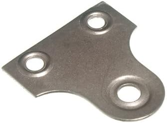 One Stop DIY 100 x GLASS/MIRROR PICTURE HANGING PLATE BRACKET CP UNSLOTTED 32MM NEW