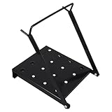 jojofuny Plataforma de Trabajo Plegable para Escalera Soporte Telescópico Ajustable Antideslizante Compacto y Portátil 38 X 28 CM Adecuado para Trabajos Interiores y Exteriores