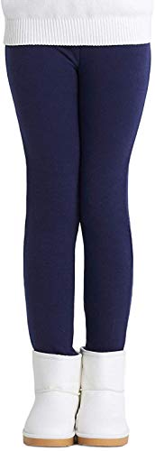 Kids Girls Velvet Leggings Thick Stretch Fleece Lined Toddler Tights Warm Toddler Full Length Pants