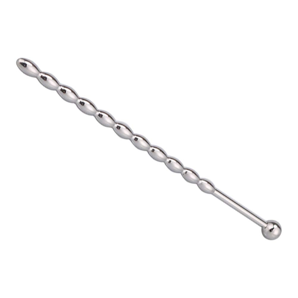 Roluck Plug uretrale in acciaio inox, perle per prostata, stimolare il pene dilatatore per uomini, masturbazione per principianti e professionisti (155 mm)