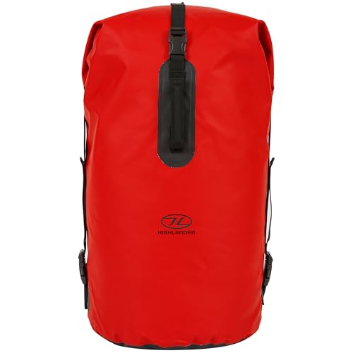 Highlander Waterproof Dry Bag 35L - Duffle Roll Top Backpack - Removable Backpack Adjustable Style Straps - Ideal for Canoeing, Fishing, Rafting