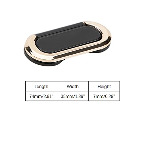 Dreneco 2pcs Hidden Cabinet Handles, Invisible Handles, Cupboard Handles, Wardrobe Handles, Zinc Alloy, Black, 64mm - Image 2