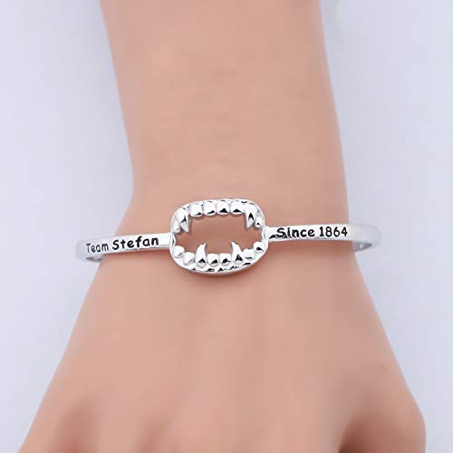 Image of CENWA Team Salvatore /Damon /Stefan Since 1864 Teeth Bracelet Vampire Fandom Gift