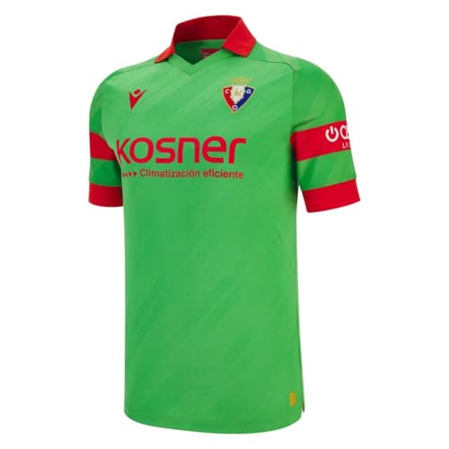 Maillot extérieur adulte Osasuna vert 3TG : confort grande taille