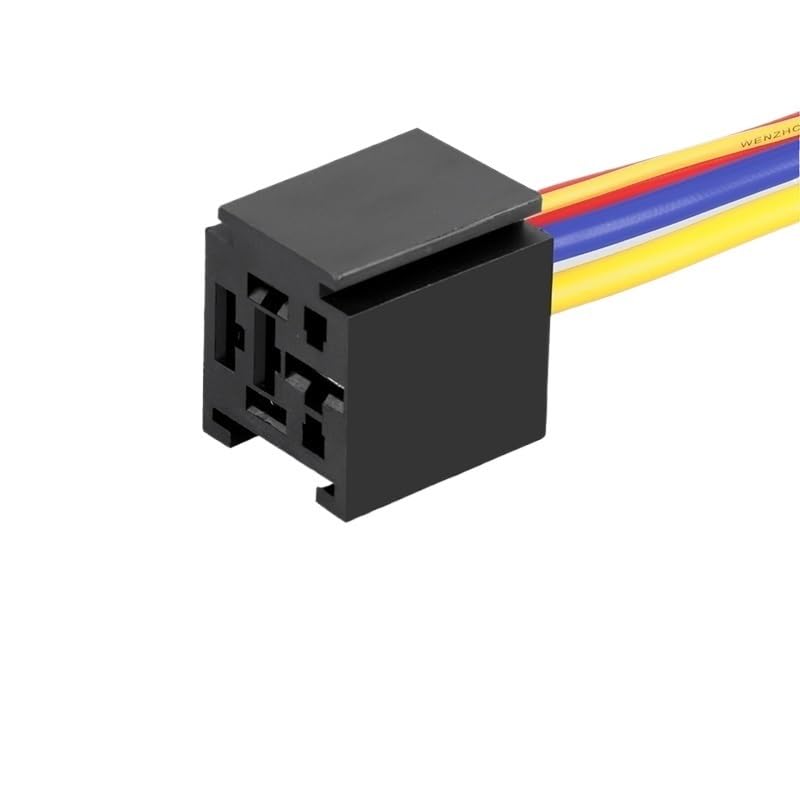 12V 24V Car Relay 4 Feet 5 Feet High Current 80A Waterproof Car Horn Start Headlight Modification(80A 5P Connector)