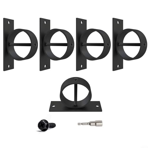 Lot de 5 supports de corde avec vis cruciforme, supports de corde pour fixer des anneaux de descente en acier inoxydable, décoratifs pour clôtures en corde...