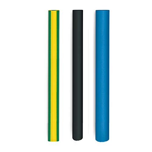 Steinel Schrumpfschlauch Elektriker-Set, 16 Schrumpfverbinder, Ø3.2-9.5 mm in schwaz, blau und gelb/grün, Verhältnis 2:1