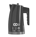 Smart Kettle, App Controlled Kettle, LED Touch Display, Keep Warm Function, Stainless Steel Insulated, 1.25L, 1300W, Grey