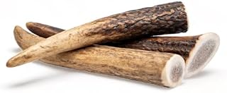 Dilecti Natural Deer Antlers For Dogs - Rich in Proteins & Minerals, Perfect Dog Antler Chew for Dental Care, Teething, and Boredom, Nutritious and Tasty Dog Treats - Spilt S (28-50g), pack of 3