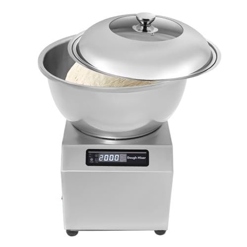 Electric Dough Maker, 1500W Stainless Steel Dough Kneading Machine with 18 lbs Capacity, 0-30min Timer, Dual Rotation Modes, for Home and Commercial Use