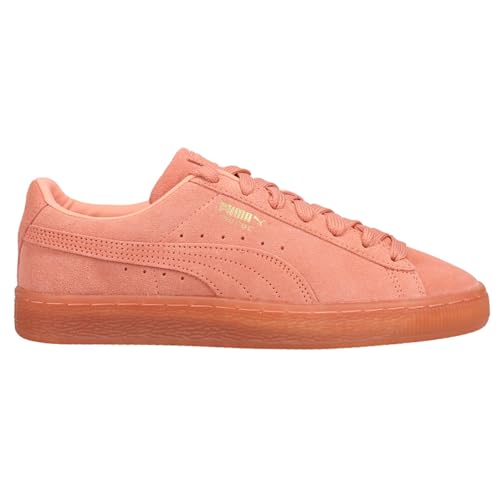 PUMA Kids Girls Suede Classic Mono Gold Lace Up Sneakers Shoes Casual - Pink