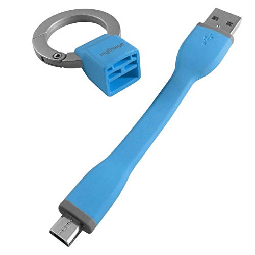 Powercord Go Micro-Usb Cable Keychain - Charging Cable (Blue) #TOP2