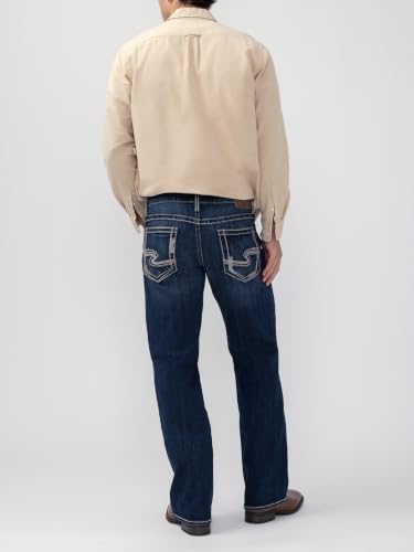 Image of Silver Jeans Co. Men's Zac Relaxed Fit Straight Leg Jean - Legacy