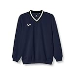 [ミズノ] テニスウェア スウェットシャツ Vネック 肉厚 吸汗速乾 ストレッチ 男女兼用 62JC8002 ドレスネイビー 日本 L (日本サイズL相当)