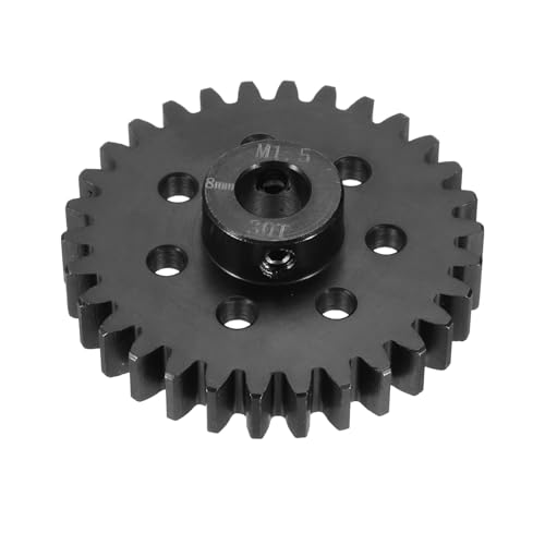 QUARKZMAN Stahl M1.5 Zahnradsatz 30T 8mm Welle Motorzahnräder Für RC Fahrzeuge Truck Drift Car Teil Schwarz