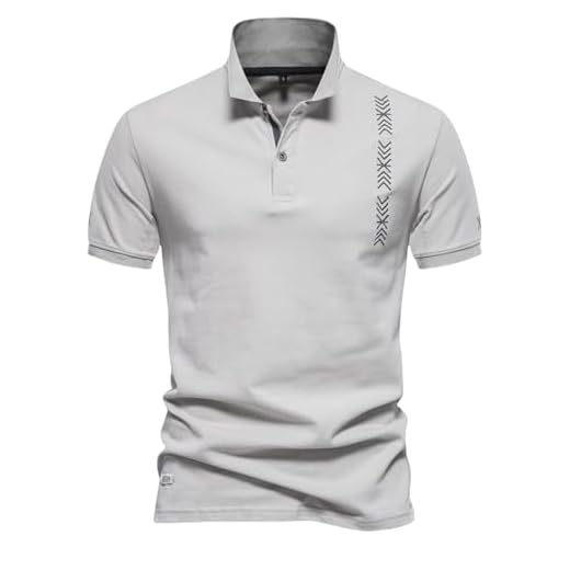 Mens Golf Polo Shirts, Mens Polo Shirts Short Sleeve Lightweight Basic Collared Solid Color Work Shirts, Grey, XXL
