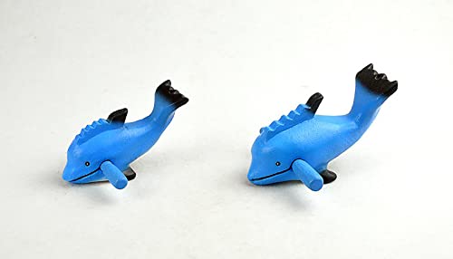 Wooden Instrument - Percussion Musical Tone Block Craft (4# - Dolphins Whistle Guiro) #TOP5