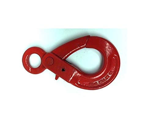 KCHEX Self Locking Eye Hook - 7/8-8 G80 Eye Self Locking Safety Hook Lifting Rigging, 4000 lbs Working Load Limit (2)