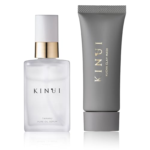 KINUI 毛穴集中セット 導入美容液 タマヌピュアオイルセラム 30ml + KINUI クチャクレイマスク セットのサムネイル