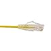 Unirise Usa Clearfit Slim Cat6 Patch Cable, Snagless, Yellow, 15ft CS6-15F-YLW