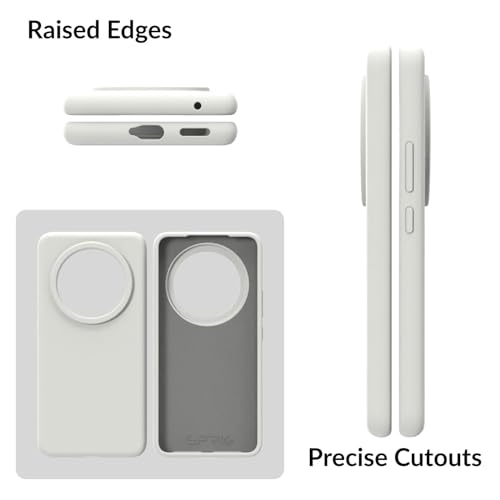 Image of SPRIG Compatible with Vivo T4 Premium SilkTone Back Cover Drop Tested Shock Proof Mobile Case for Men, Women, Boys and Girls with Camera Protection (Light Grey)