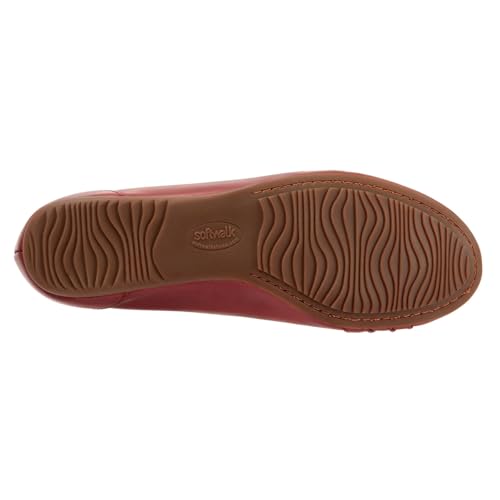 Trotters Women's Ballet Flat, Dark RED, 8 Narrow3