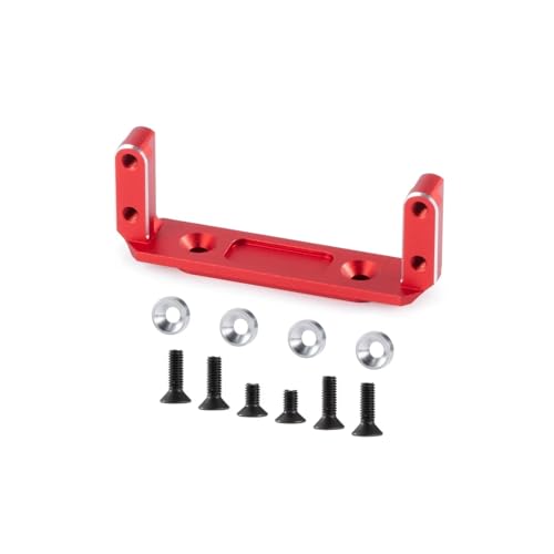 Support servo alu rouge pour buggy RC Axial Capra SCX10 III 1/10