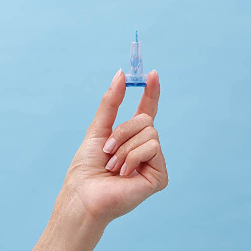 Image of Medline Sterile Safety Lancets with Push-Button Activation, 28G x 1.6 mm, Box of 200: Dependable Blood Sampling Device for Blood Glucose Testing