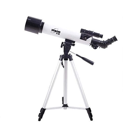 Telescopio refractor portátil para astronomía con trípode miniatura 1