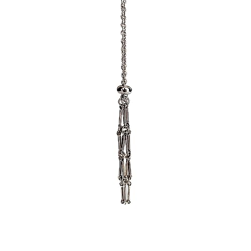 Rollooo Handmade Empty Crystal Holder Necklace - Stainless Steel Cage for Stone Crystal Pendant Necklace with Adjustable Length Quartz Gemstone Jewelry for Women Men