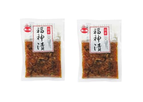 海の精 国産 福神漬け 80g×2袋 カレーのお供 和え物用 蒸し料理 天ぷら衣 便利漬物 福神漬け活用 旨味プラス