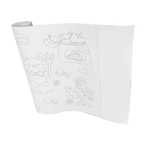 Rollo de papel de dibujo hecho a mano para obras de arte infantiles, el regalo de cumpleaños ideal 7