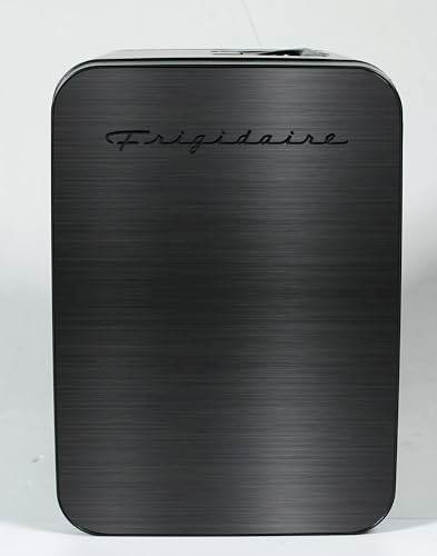 Frigidaire Mini Personal Fridge Cooler, Countertop, Holds Up to 10L/15 Cans, Brushed Black Stainless Rugged Design, Portable for Skincare, Makeup, Car, Office, Bedroom, Dorm Room, or Cabin - Image 3