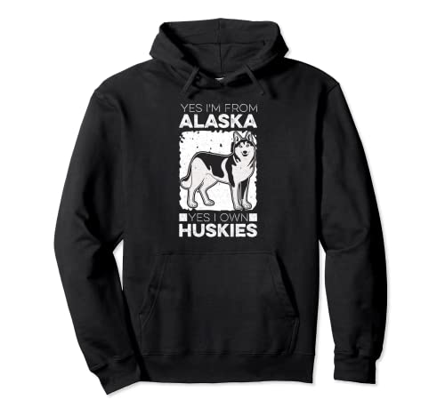 Alaska Mushing Husky Sledding Alaska Trineo Perro Sudadera con Capucha