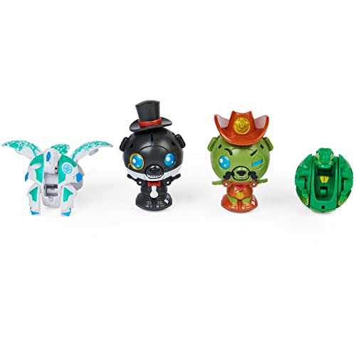 Bakugan, The Best of Cubbo Pack (Includes Magician and Cowboy Cubbo, Pegatrix, and Trox) Geogan Rising Collectible, Toys for Kids Boys Ages 6 and Up