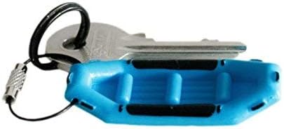 White Water Raft Keychain - Small Durable PVC Plastic and Stainless Steel - WW Rafting Accessory