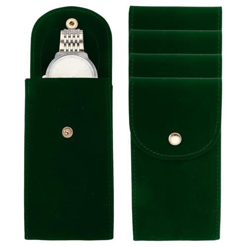 Pochette en velours pour montre lot de 4 étuis cadeaux raffinés - 2
