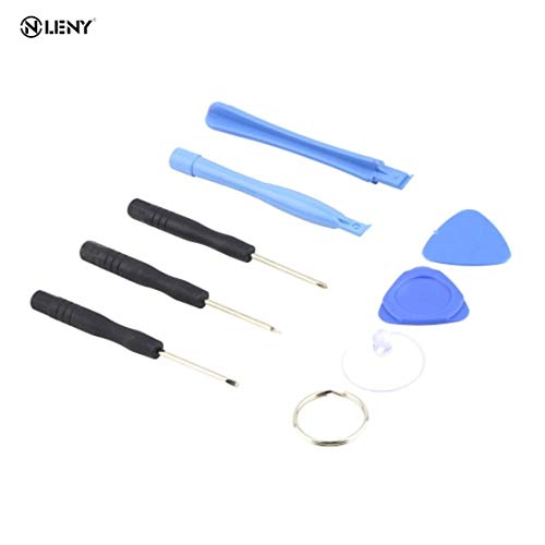 SA16400 8 en 1 Juego de Herramientas de Palanca de Apertura Juego de Accesorios de Repuesto de reparación de Destornilladores para iPhone 5 5s 4 4S 4G 3G 3GS Reparación