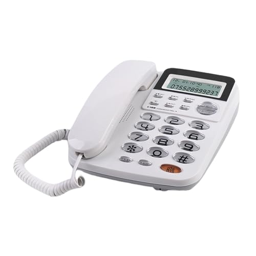 Téléphone commercial bureau C168 avec affichage de l'appelant et alarme