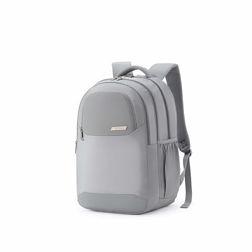 Image of American Tourister Regus | 34 Ltrs | 4 Compartments | Bottle Pocket | Ergonomic Padded Back Panel & Shoulder Straps | Laptop Backpack | 1 Year International Warranty | Grey