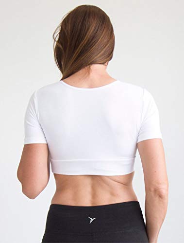 Women Top Boyfriend Tee HALFTEE Half Sleeve Layering Crop Undershirt for Women & Teens XS-3X2