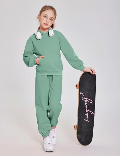 Image of Arshinet Girls 2 Piece Outfits Oversized Sweatshirt and Sweatpant Sweatsuit