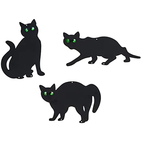 Pet Fit For Life Scary - Juego de 3 gatos de hierro negro para jardín y patio al aire libre Cover